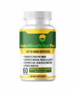 KIDS MindVital Pro Gut-To-Brain Superfood. Plant-Based to Promote Positive Mood, Supports Mental Focus & Clarity, Supports Gut Health & Function, Energy Booster