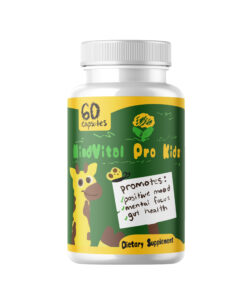 KIDS MindVital Pro Gut-To-Brain Superfood. Plant-Based to Promote Positive Mood, Supports Mental Focus & Clarity, Supports Gut Health & Function, Energy Booster